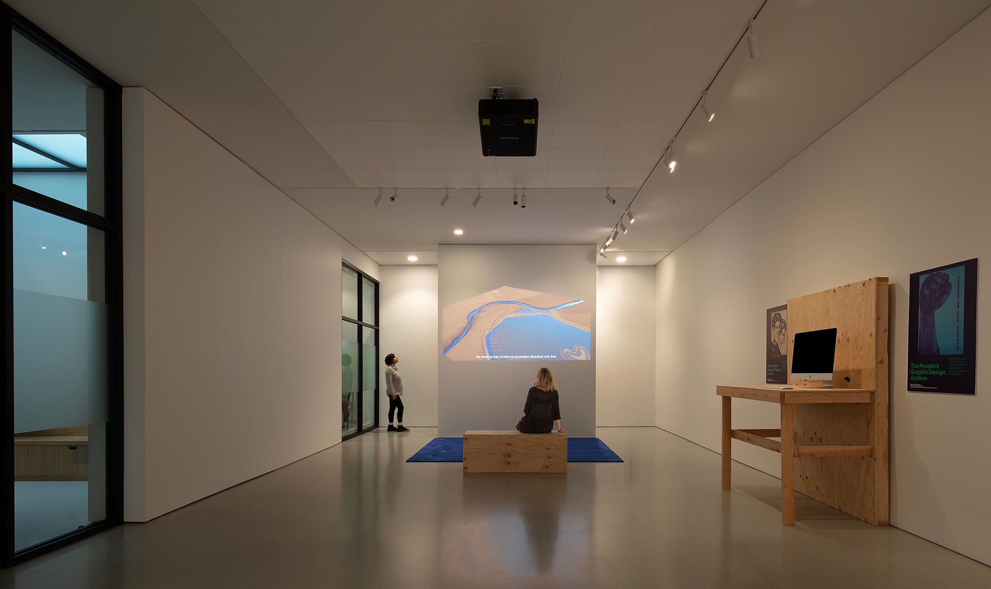 Goethe-Institute san Francisco minimalist space with interactive elements